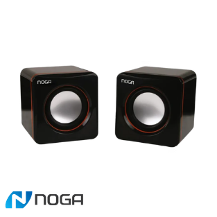 Parlantes Para Pc Notebook Netbook Audio Usb Mini Plug Noga Ng-106 Negro USB